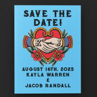 Hands in Marriage Tattoo Wedding Save-the-Date