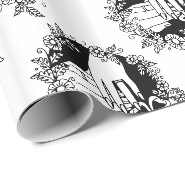 Hands In Marriage Wedding Wrapping Paper (Roll Corner)