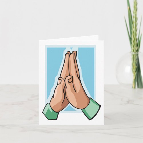 Hands In Prayer Card