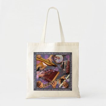 Hands Make The Music Tote Bag by lmountz1935 at Zazzle