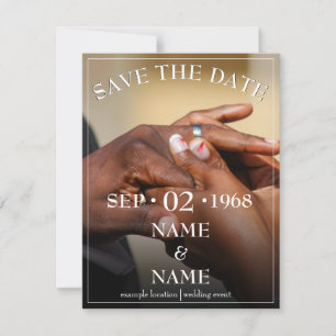 Hands of a colored wedding couple pin on ring