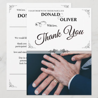 Hands of a Gay Wedding Couple with Rings