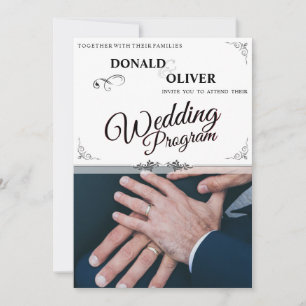 Hands of a Gay Wedding Couple with Rings