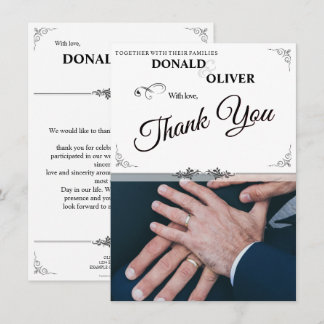 Hands of a Gay Wedding Couple with Rings