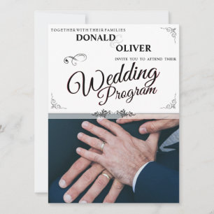 Hands of a Gay Wedding Couple with Rings
