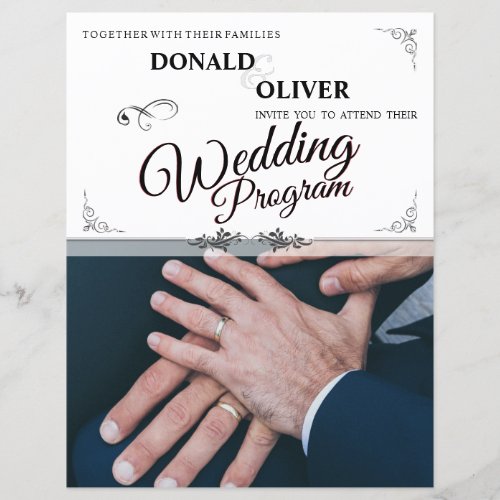 Hands of a Gay Wedding Couple with Rings