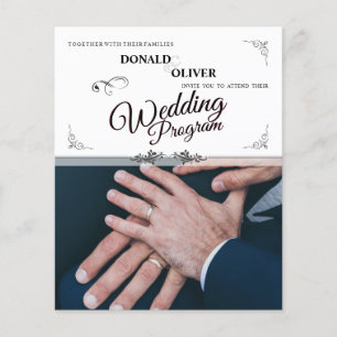 Hands of a Gay Wedding Couple with Rings