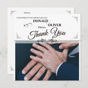 Hands of a Gay Wedding Couple with Rings