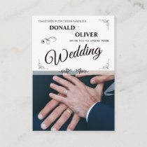 Hands Of A Wedding Couple With Ring Card Zazzle Com