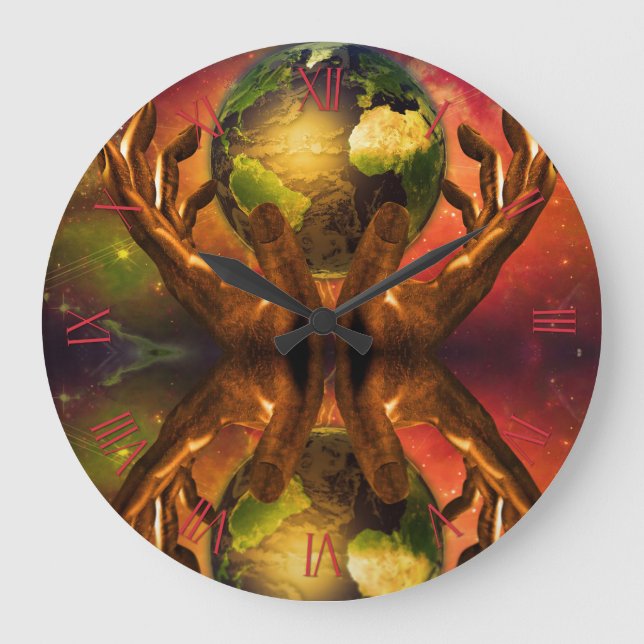 Hands of Creator Large Clock (Front)
