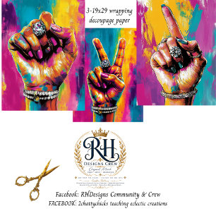 Hands of Expression 3 Sheet 105gsm Craft Paper