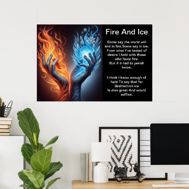 Hands of Fire and Ice Poster (Home Office)