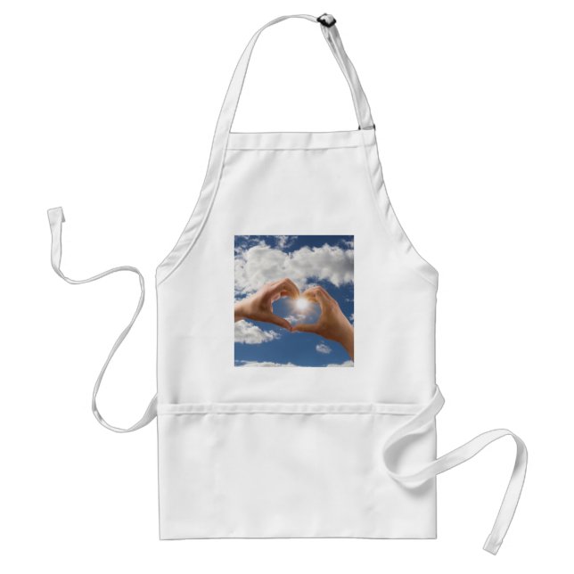 Hands of love adult apron (Front)