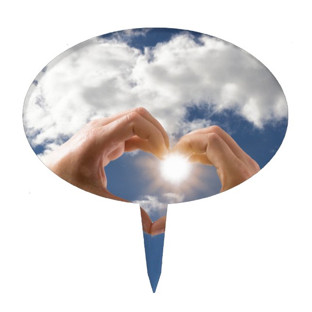 Hands of love cake topper (Front)