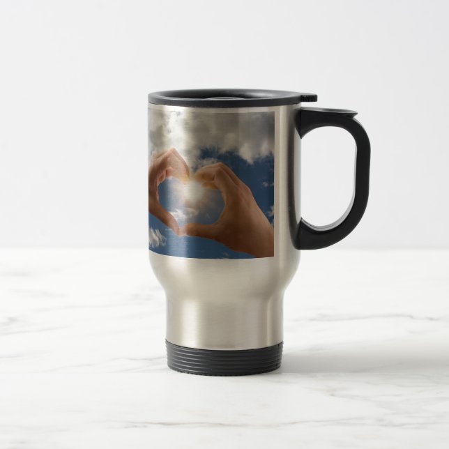 Hands of love travel mug (Right)