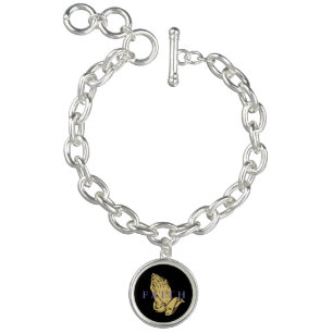 Hands of Prayer Charm Bracelet