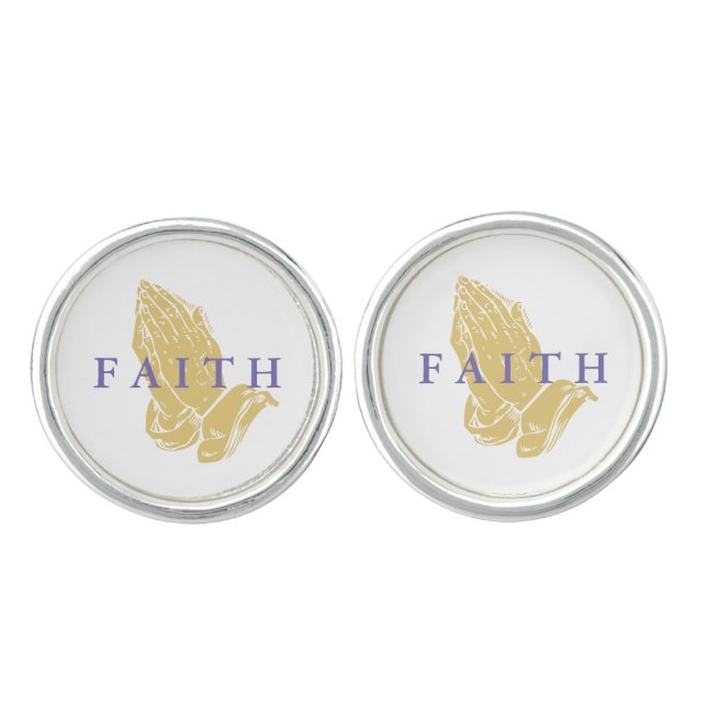 Hands of Prayer Cufflinks (Front)