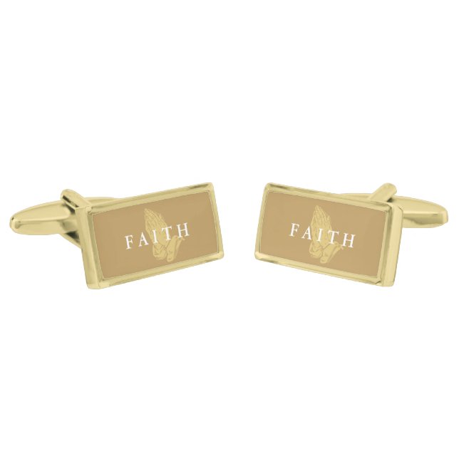 Hands of Prayer Cufflinks (Angled)