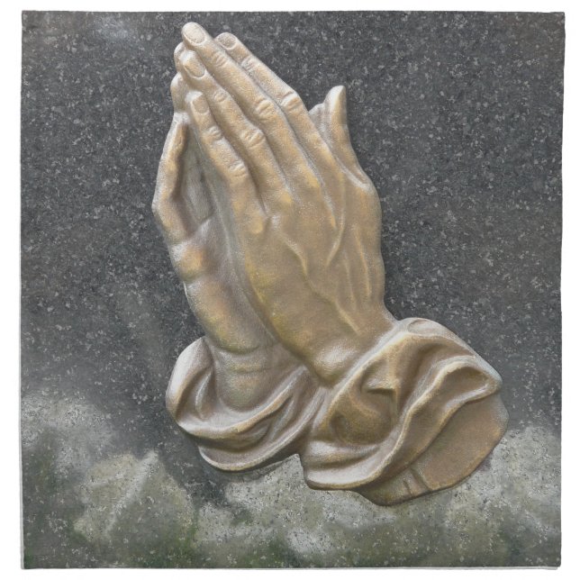 HANDS OF PRAYER NAPKIN (Front)