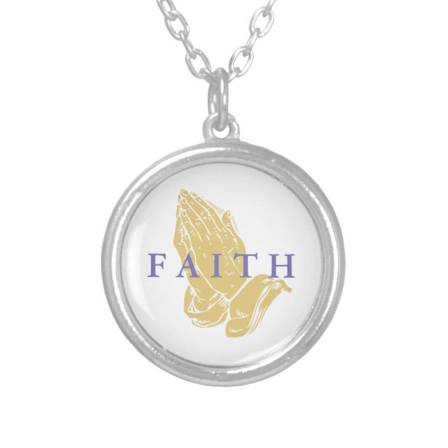 Hands of Prayer Necklace (Front)