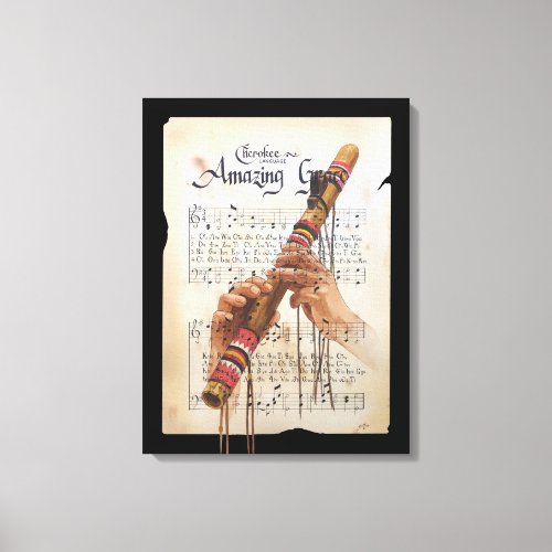 Hands of the Music Maker Canvas Print