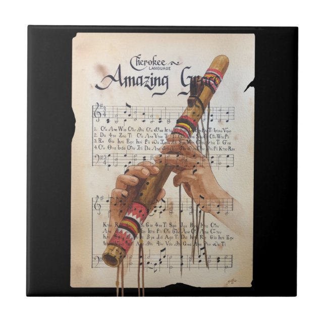 Hands of the Music Maker Jewelry Keepsake Box Ceramic Tile (Front)