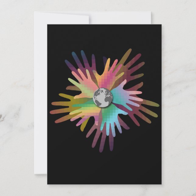 Hands of the World Invitation (Front)