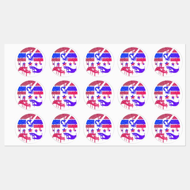 Hands of Unity Labels (Sheet)