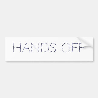 HANDS OFF BUMPER STICKER