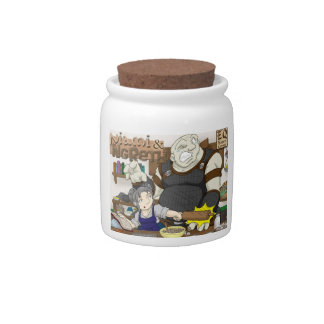 "Hands Off!" Candy Jar