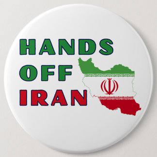 Hands Off Iran Button
