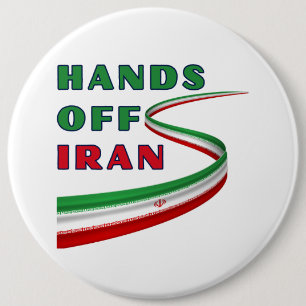 Hands Off Iran Button