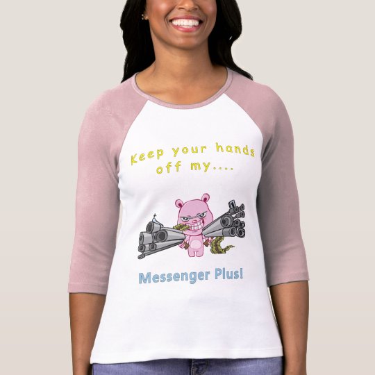 Hands Off...! Ladies 3/4 T-Shirt