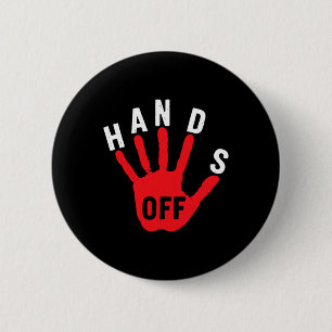 Hands Off Medicaid Medicare Social Security Trump Button