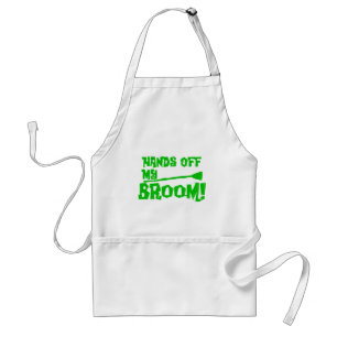 Hands Off My Broom Adult Apron