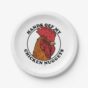 Hands Off My Chicken Nuggets Paper Plates