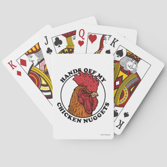 Hands Off My Chicken Nuggets Poker Cards (Back)