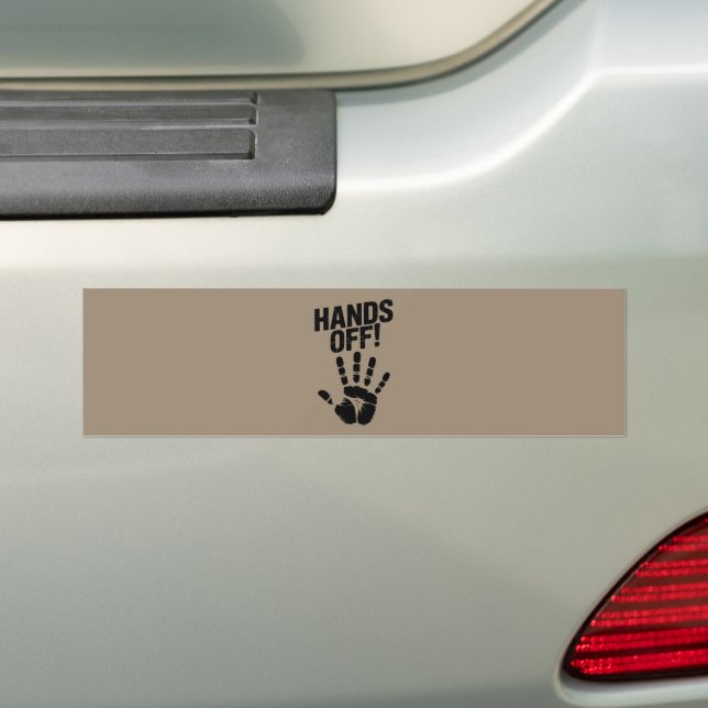Hands Off My Country My Body Medicare Political  Bumper Sticker (On Car)