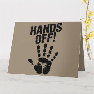 Hands Off My Country My Body Medicare Political Card