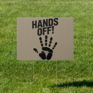 Hands Off My Country My Body Medicare Political  Sign