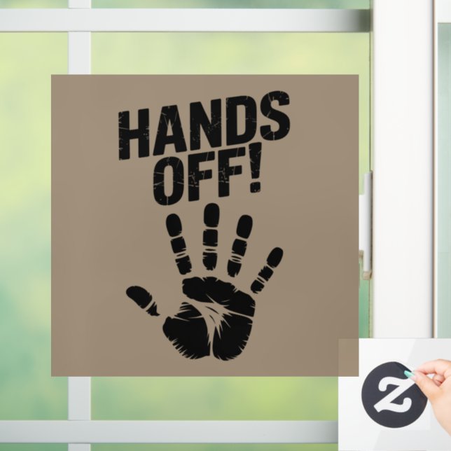 Hands Off My Country My Body Medicare Political  Window Cling (Home)