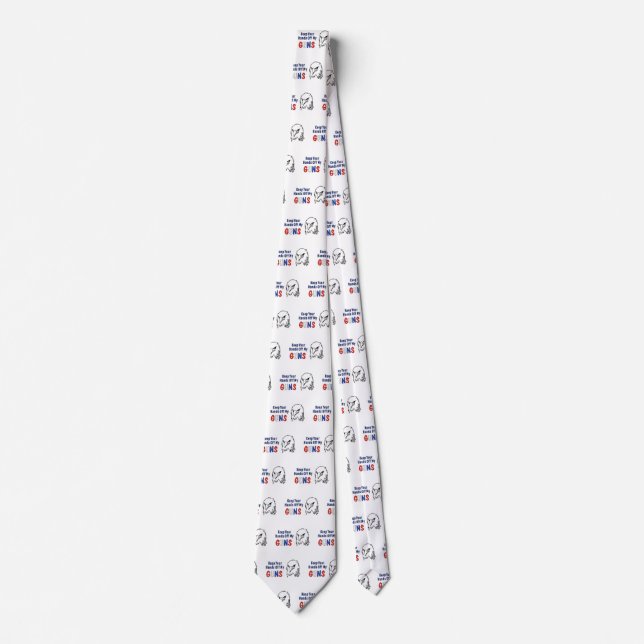 Hands Off My Guns Neck Tie (Front)