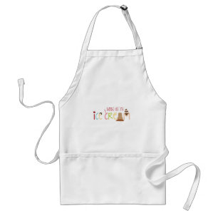 Hands Off My Ice Cream Adult Apron