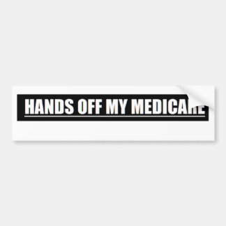 HANDS OFF MY MEDICARE BUMPER STICKER