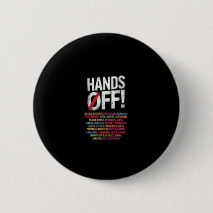Hands Off My Social Security 2025 Protest Long Sle Button