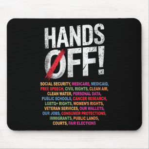 Hands Off My Social Security 2025 Protest  Mouse Pad