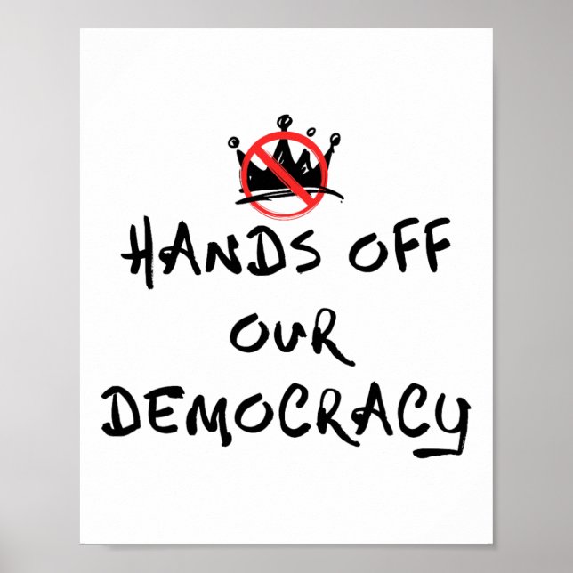 Hands Off Our Democracy  Poster (Front)