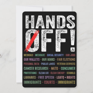Hands Off Protest Invitation