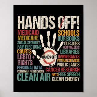 Hands Off Protest  Poster