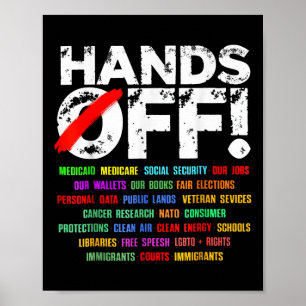 Hands Off Protest Saturday April 5 Men Women _9  Poster